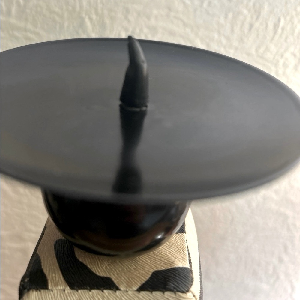 Pair of Zebra Pillar Candle Stands - Picture 9 of 11
